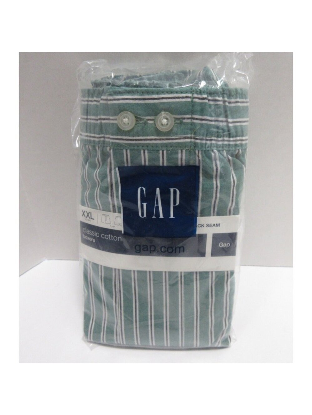 GAP Underwear XXL Boxer Shorts Striped Y2K Cotton Deadstock NEW
